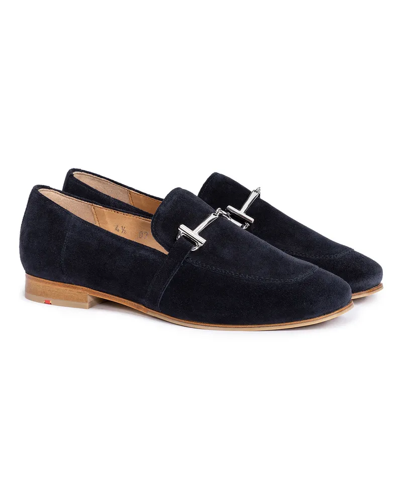 Lloyd Blau Rauleder | Damen Slipper Blau Blau