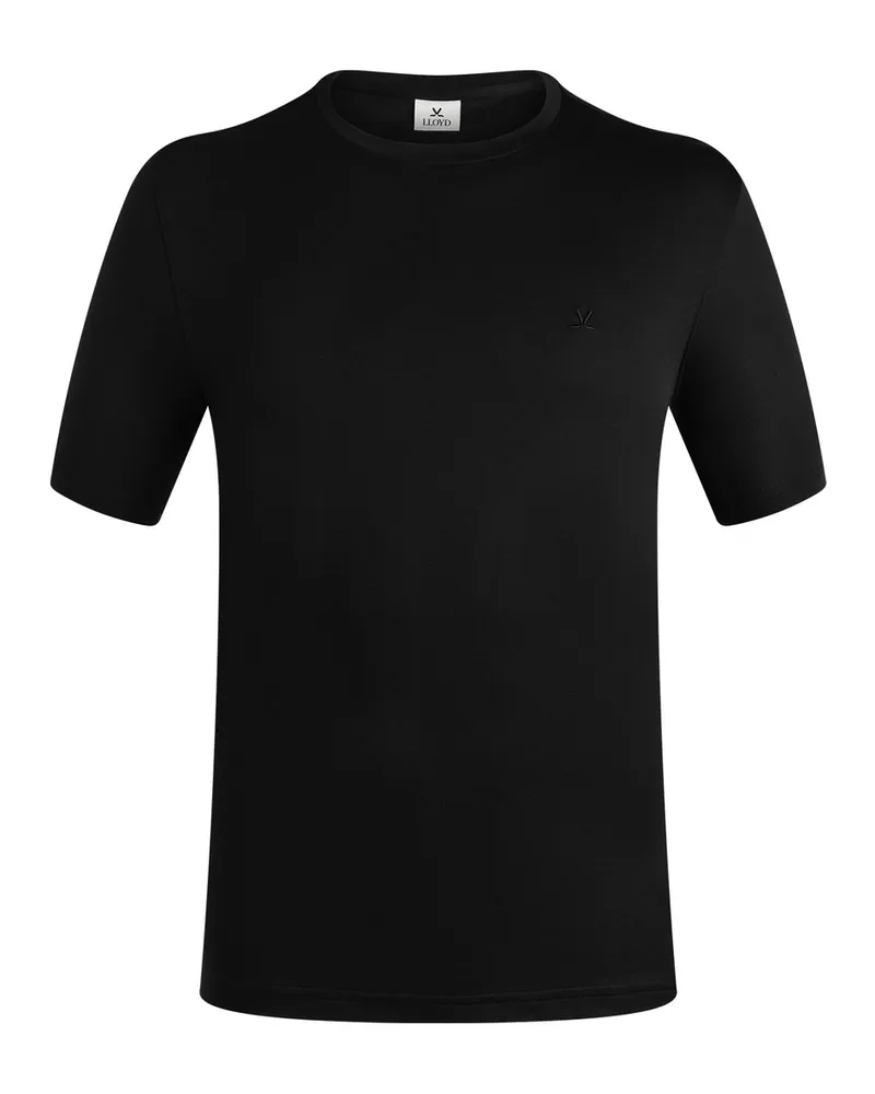 Lloyd Schwarz T-shirt Rundhals Schwarz