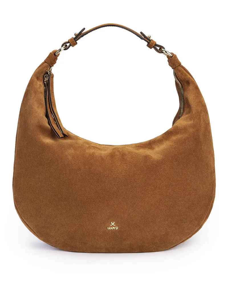 Lloyd Braun Rauleder | Damen Hobo Bag Braun Braun