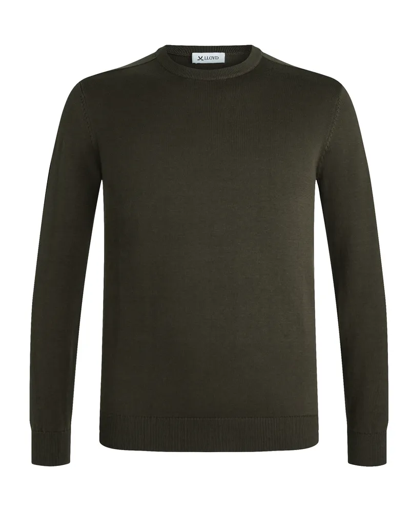 Lloyd Grün Strickpullover Rundhals Grün