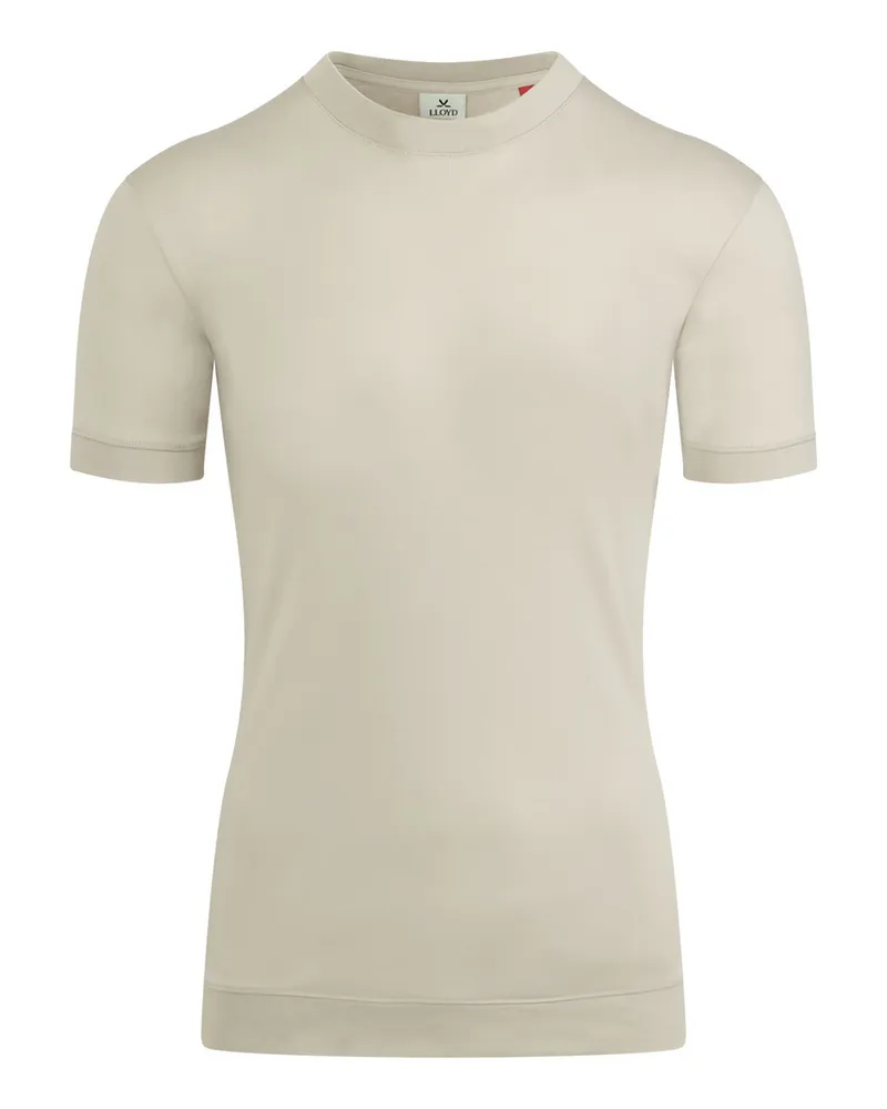 Lloyd Beige Textil | Rundhals T-shirt Beige