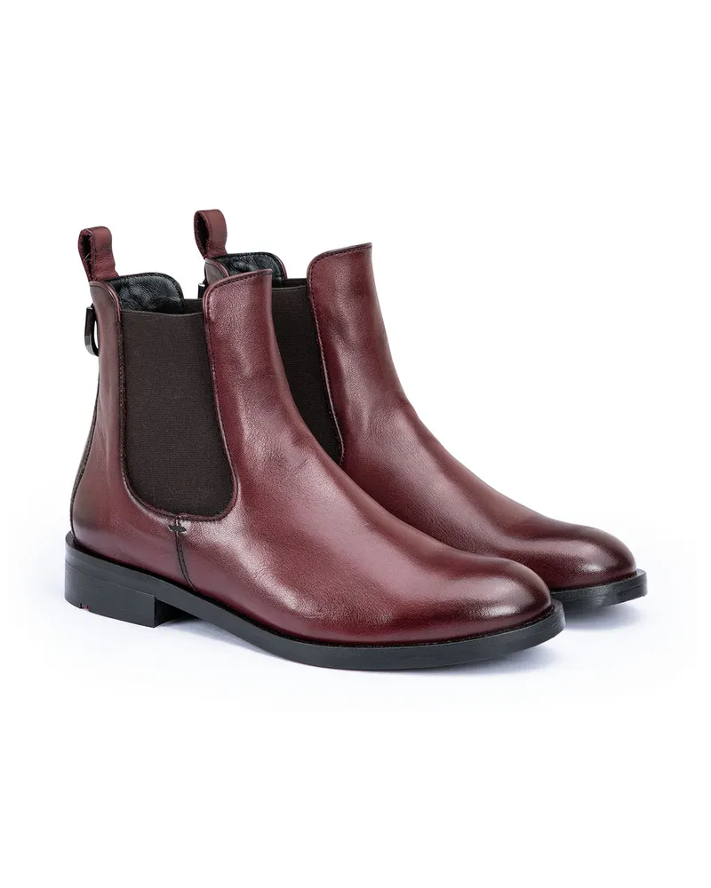 Lloyd Rot Glattleder | Damen Stiefelette Rot Rot