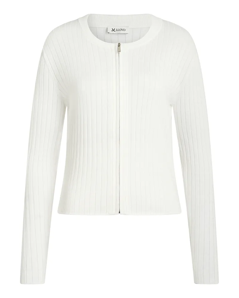Lloyd Weiss Damen Strickcardigan Weiss Weiss