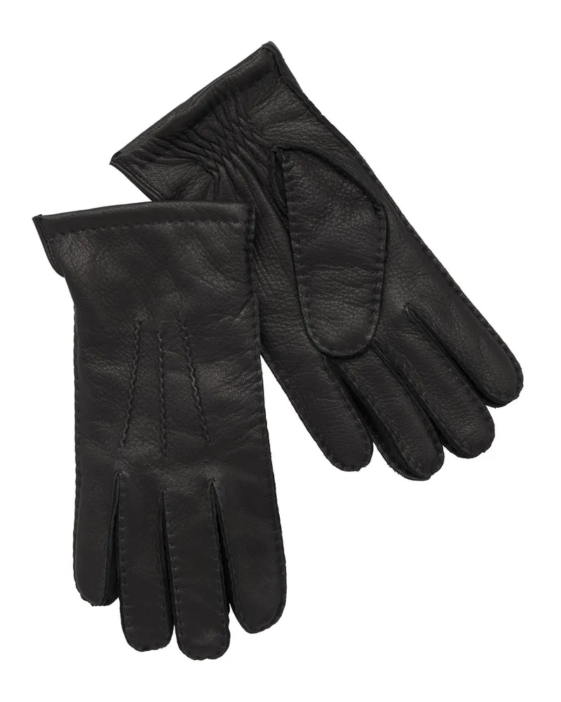 Lloyd Schwarz Glattleder | Handschuhe Schwarz