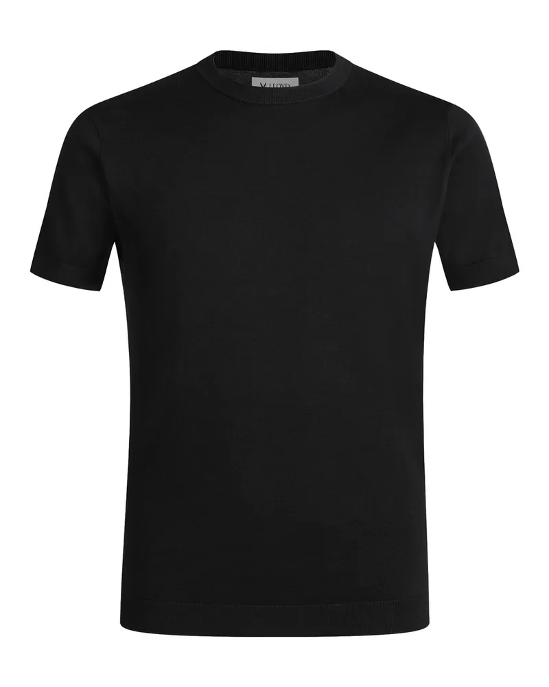 Lloyd Schwarz T-shirt Rundhals Schwarz