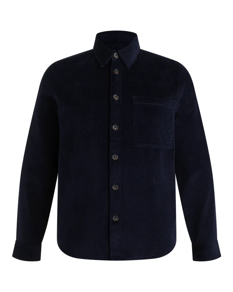 Lloyd Blau Baumwolle | Cord Overshirt Blau