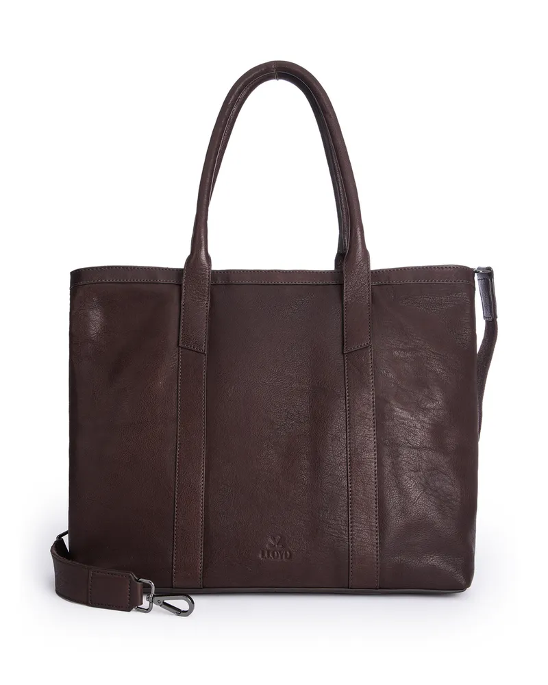 Lloyd Braun Glattleder | Shopperbag Braun