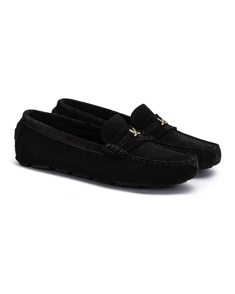 Lloyd Schwarz Rauleder | Damen Orion Drive Schwarz Schwarz