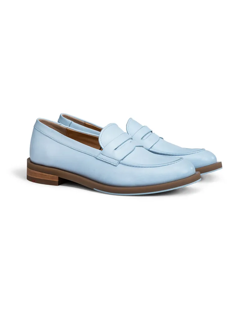 Lloyd Blau Glattleder | Damen Slipper Blau Blau