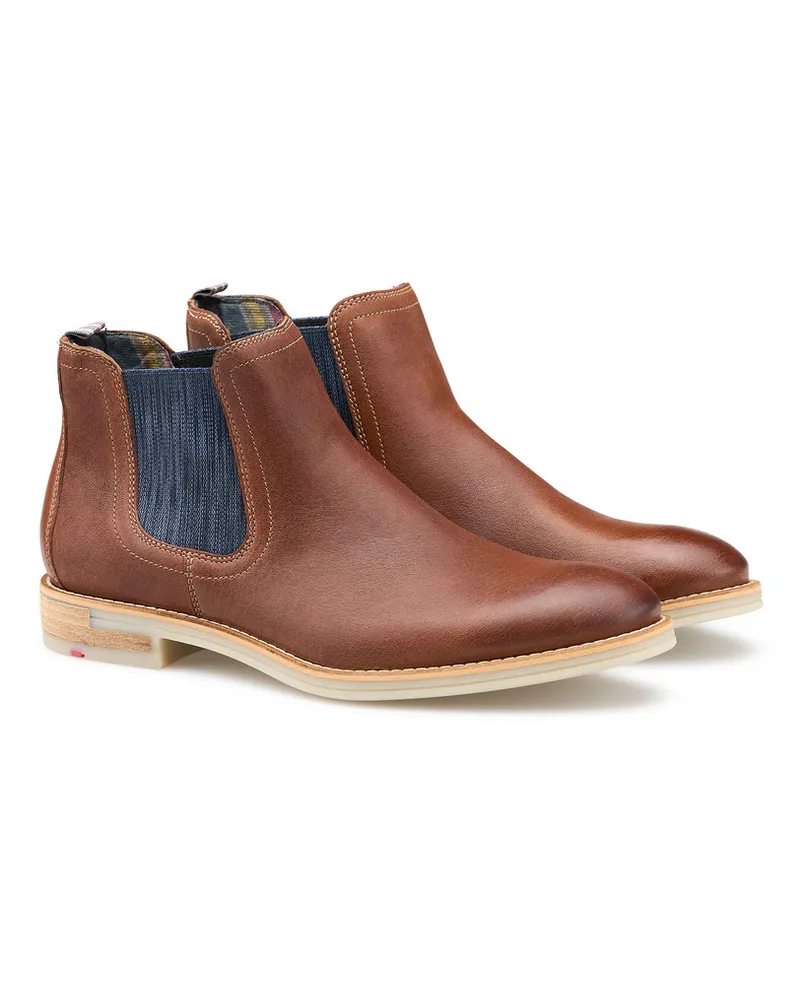 Lloyd Braun Genarbtes Leder | Stiefelette Braun