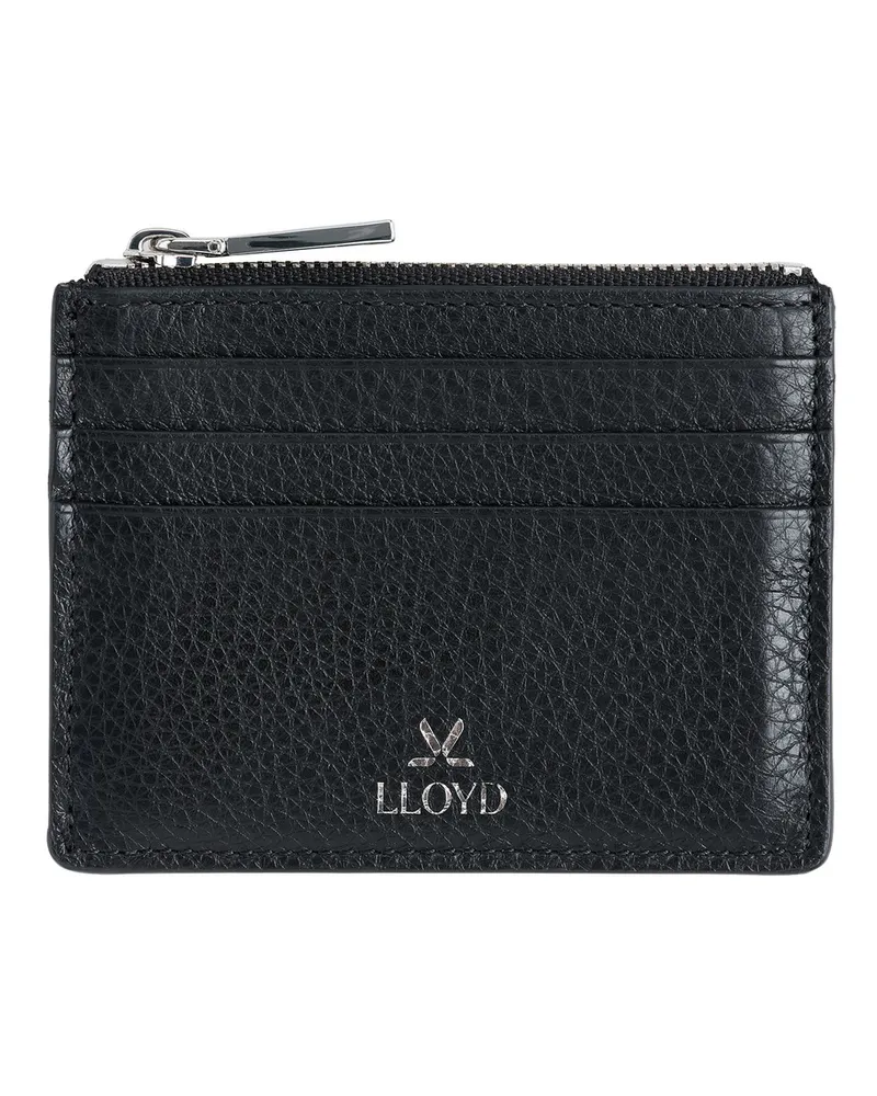 Lloyd Schwarz Glattleder | Damen Geldbörse Schwarz Schwarz