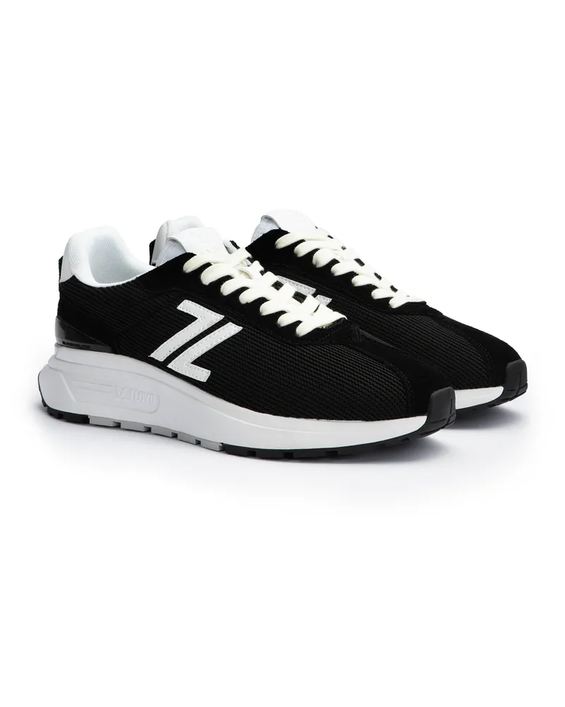 Lloyd Schwarz Rauleder | Mesh | Glattleder | Tempo Schwarz