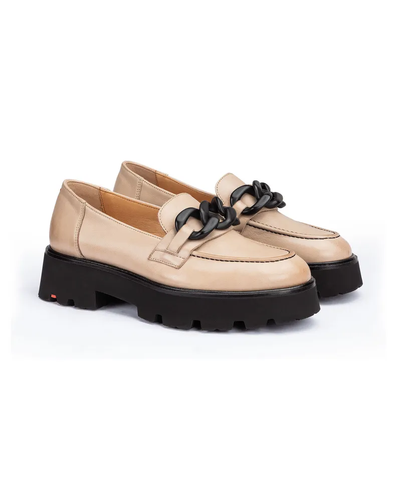 Lloyd Beige Glattleder | Damen Slipper Beige Beige