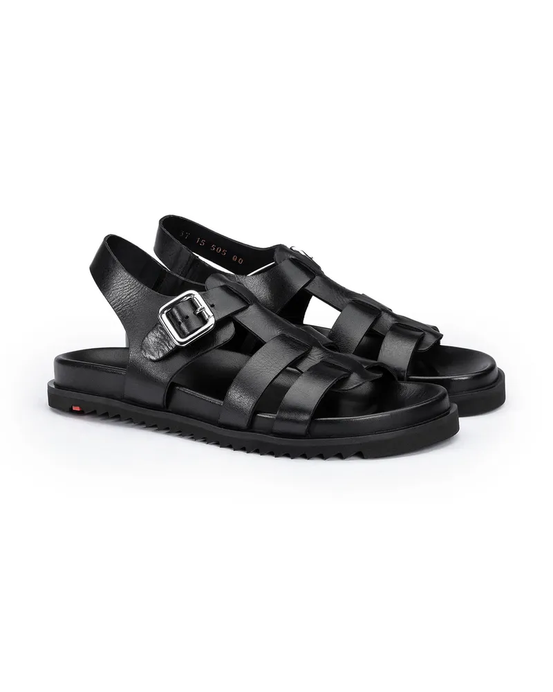 Lloyd Schwarz Glattleder | Damen Sandalen Schwarz Schwarz