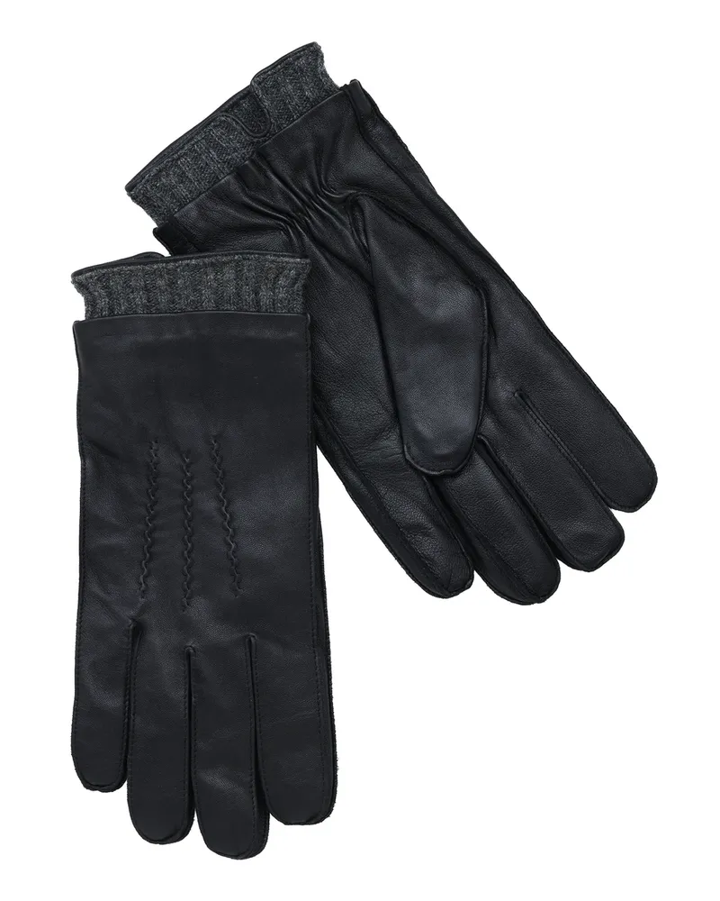 Lloyd Schwarz Glattleder | Handschuhe Schwarz