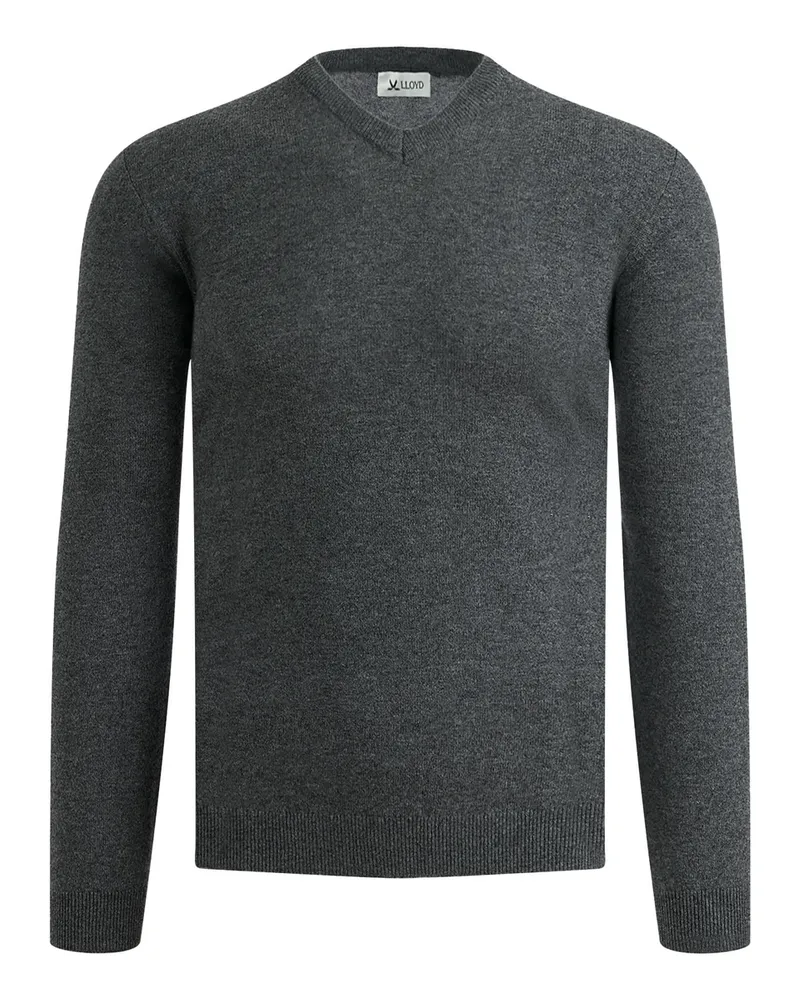 Lloyd Grau Textil | V-ausschnitt Pullover Grau
