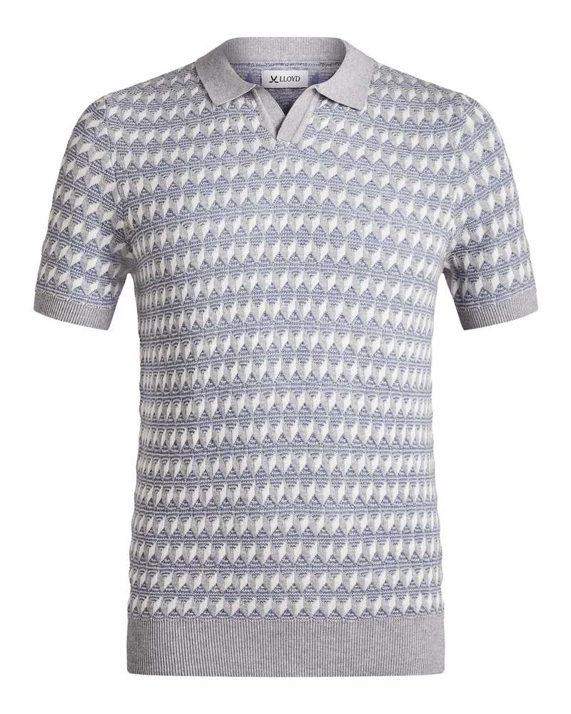 Lloyd Blau T-shirt V-ausschnitt Blau