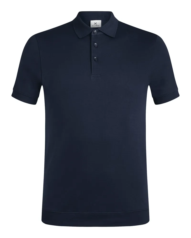 Lloyd Blau Poloshirt Aus Pima Blau