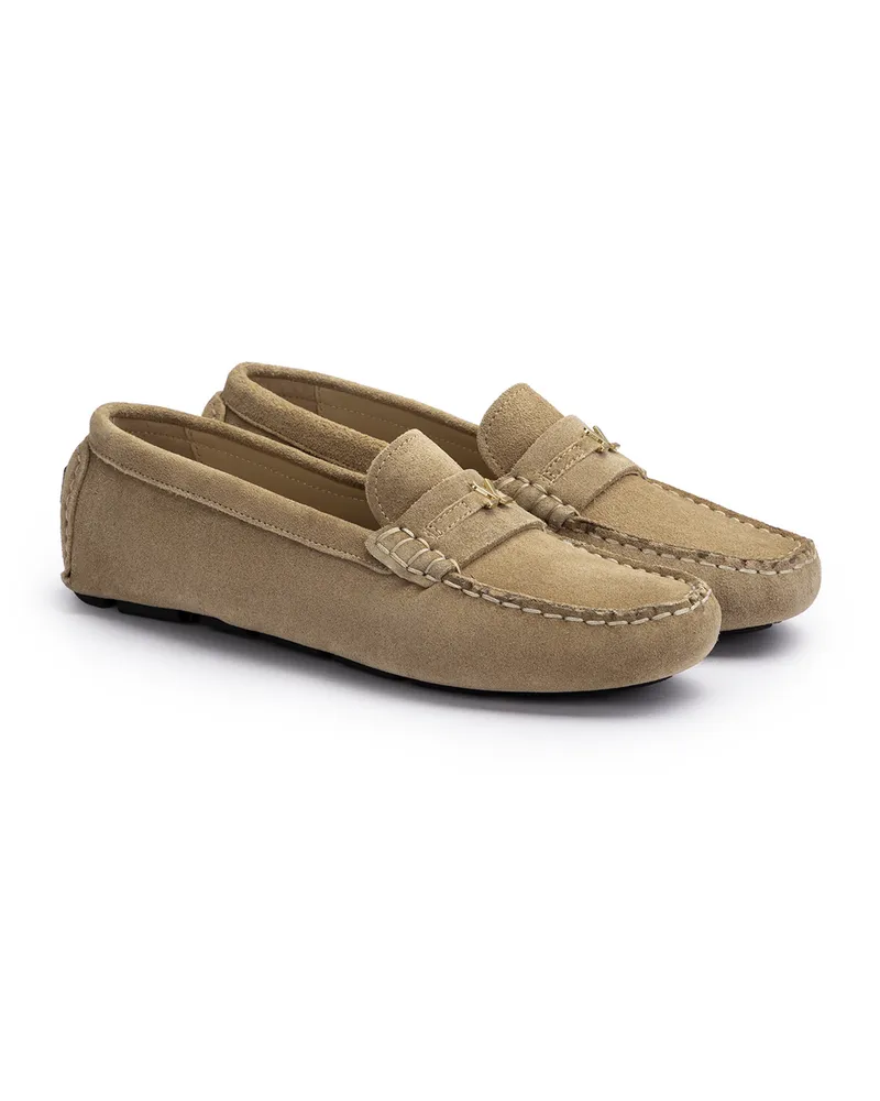 Lloyd Beige Rauleder | Damen Orion Drive Beige Beige