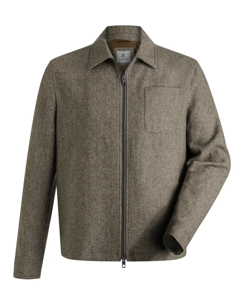 Lloyd Braun Wolle | Overshirt Braun