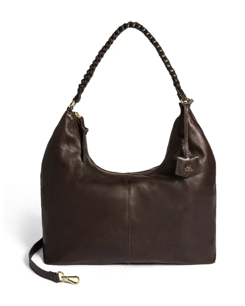 Lloyd Braun Rauleder | Damen Hobo Bag Braun Braun