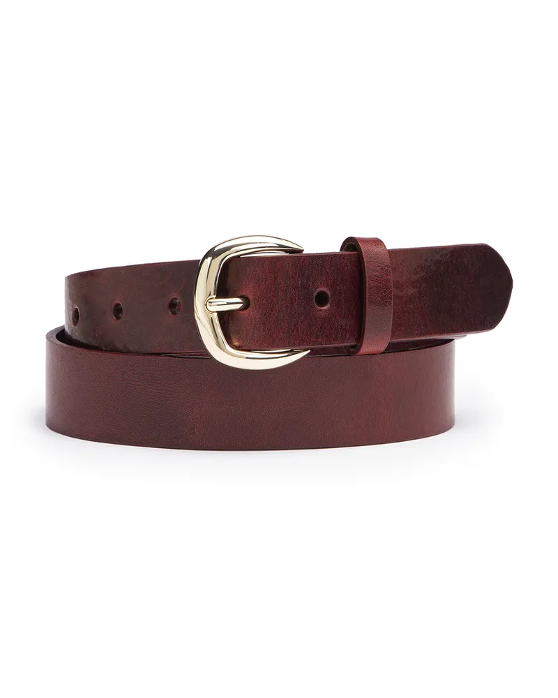 Lloyd Rot Genarbtes Leder | Damen Damengürtel Rot Rot