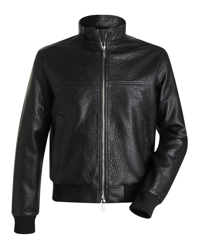 Lloyd Schwarz Glattleder | Blouson Schwarz