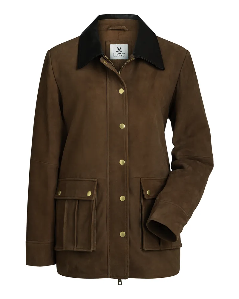 Lloyd Braun Rauleder | Damen Ledermantel Braun Braun