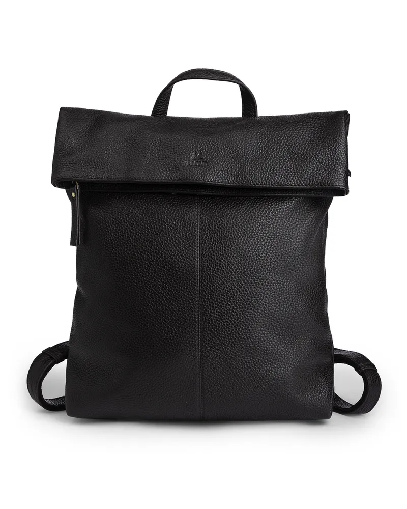 Lloyd Braun Genarbtes Leder | Mesh | Backpack Braun