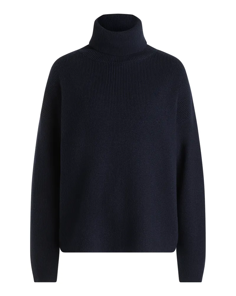 Lloyd Blau Wolle | Damen Strickpullover Rollkragen Blau Blau