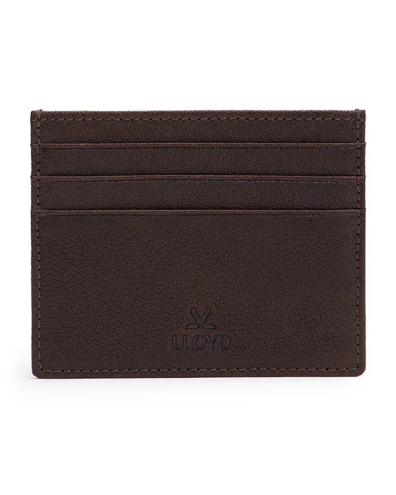 Lloyd Braun Genarbtes Leder | Cardholder Braun