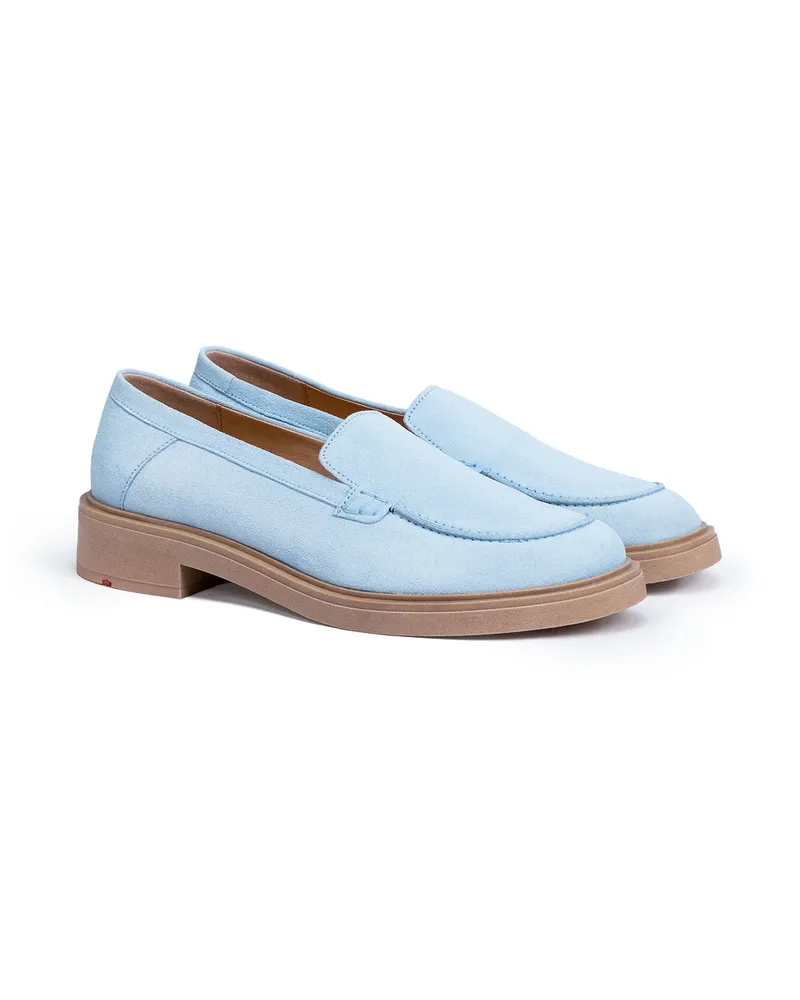 Lloyd Blau Rauleder | Damen Slipper Blau Blau