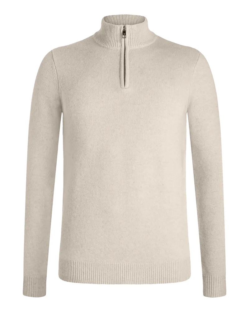 Lloyd Beige Wolle | Strickpullover Troyer Beige