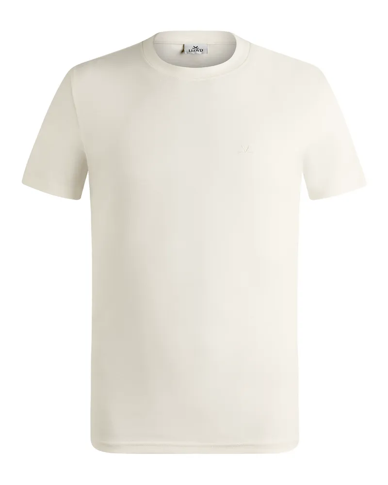 Lloyd Beige T-shirt Rundhals Beige