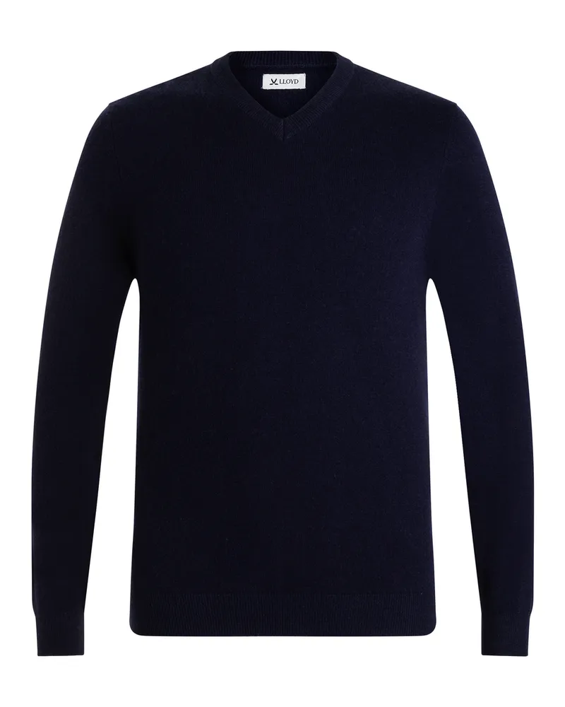 Lloyd Blau Strickpullover V-ausschnitt Blau