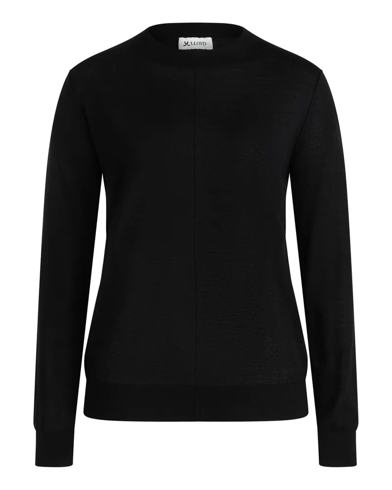 Lloyd Schwarz Damen Strickpullover Rundhals Schwarz Schwarz