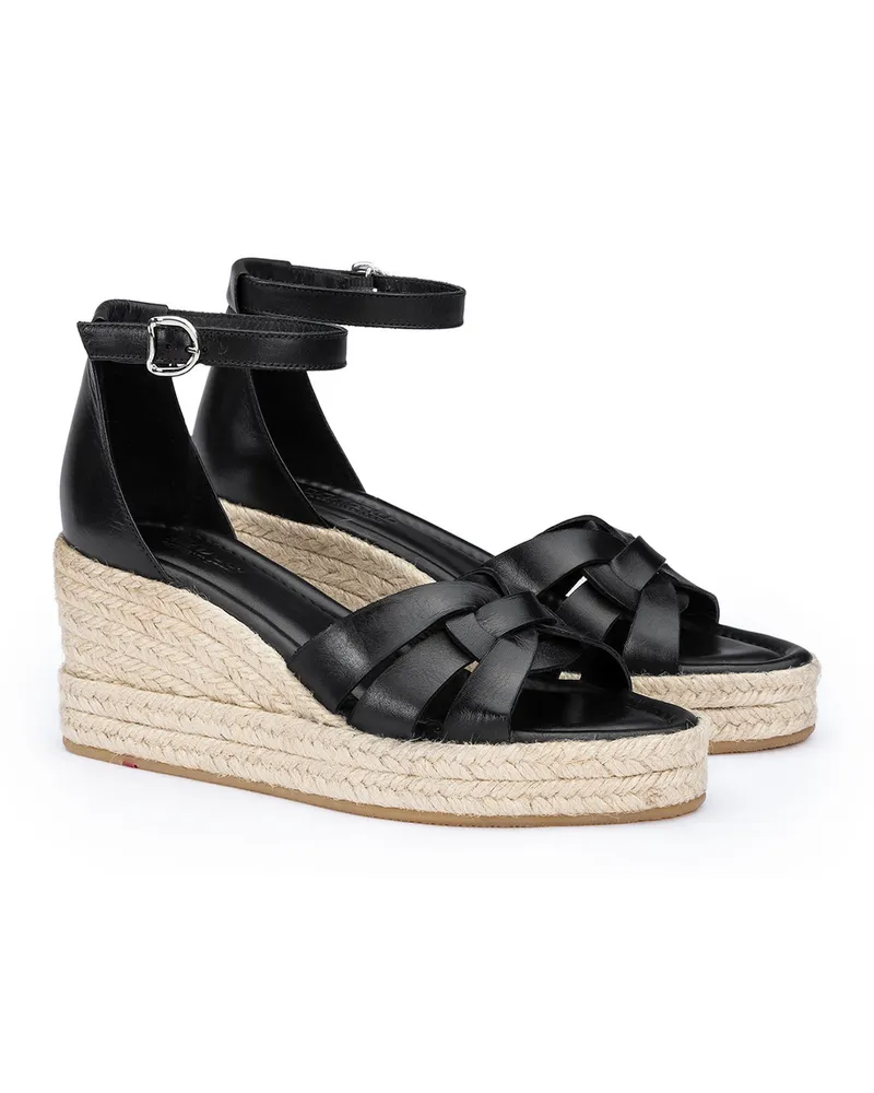 Lloyd Schwarz Glattleder | Damen Sandalen Schwarz Schwarz