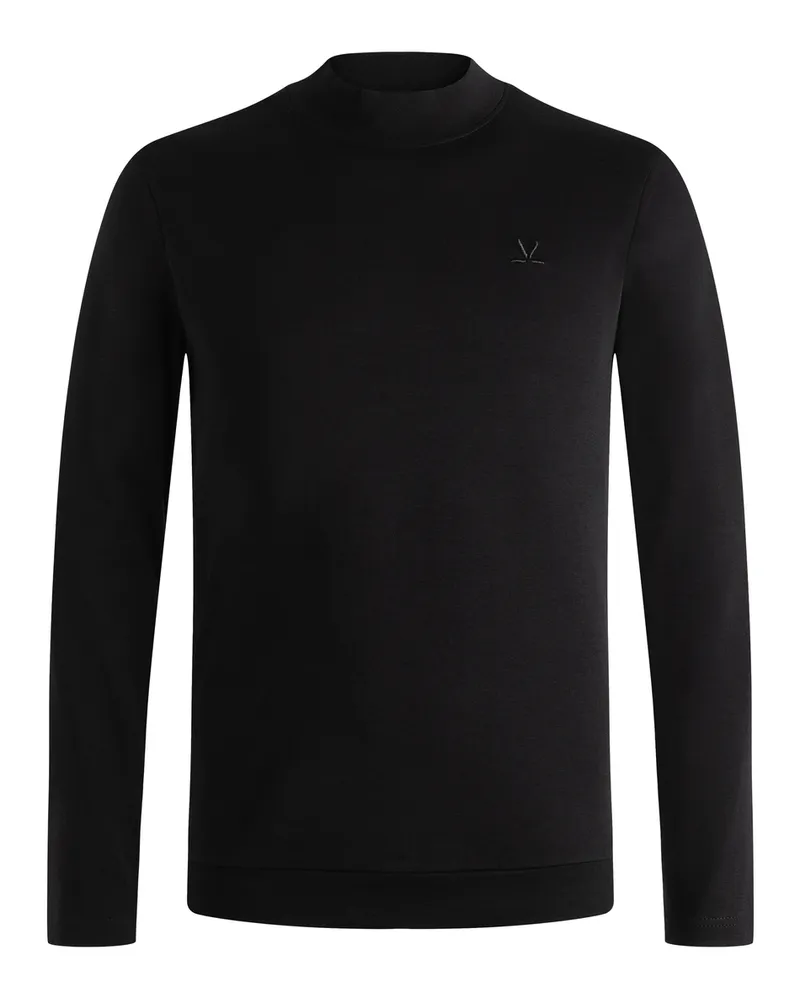 Lloyd Schwarz Jersey Long-sleeve Mockneck Schwarz
