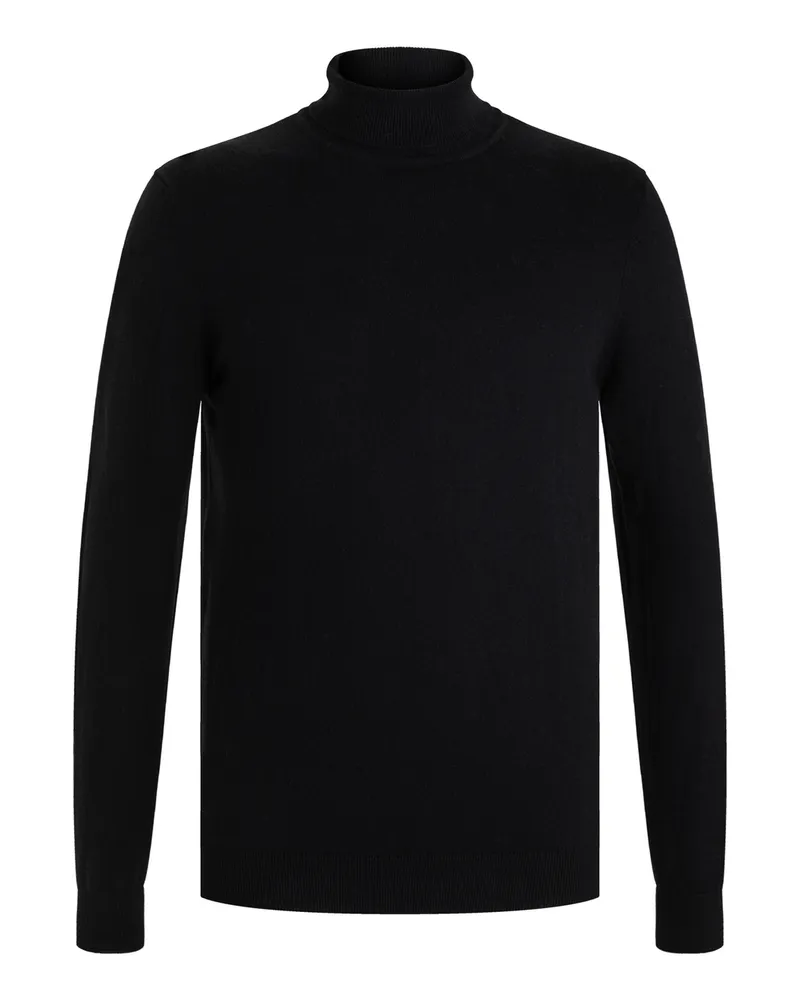 Lloyd Schwarz Strickpullover Rollkragen Schwarz