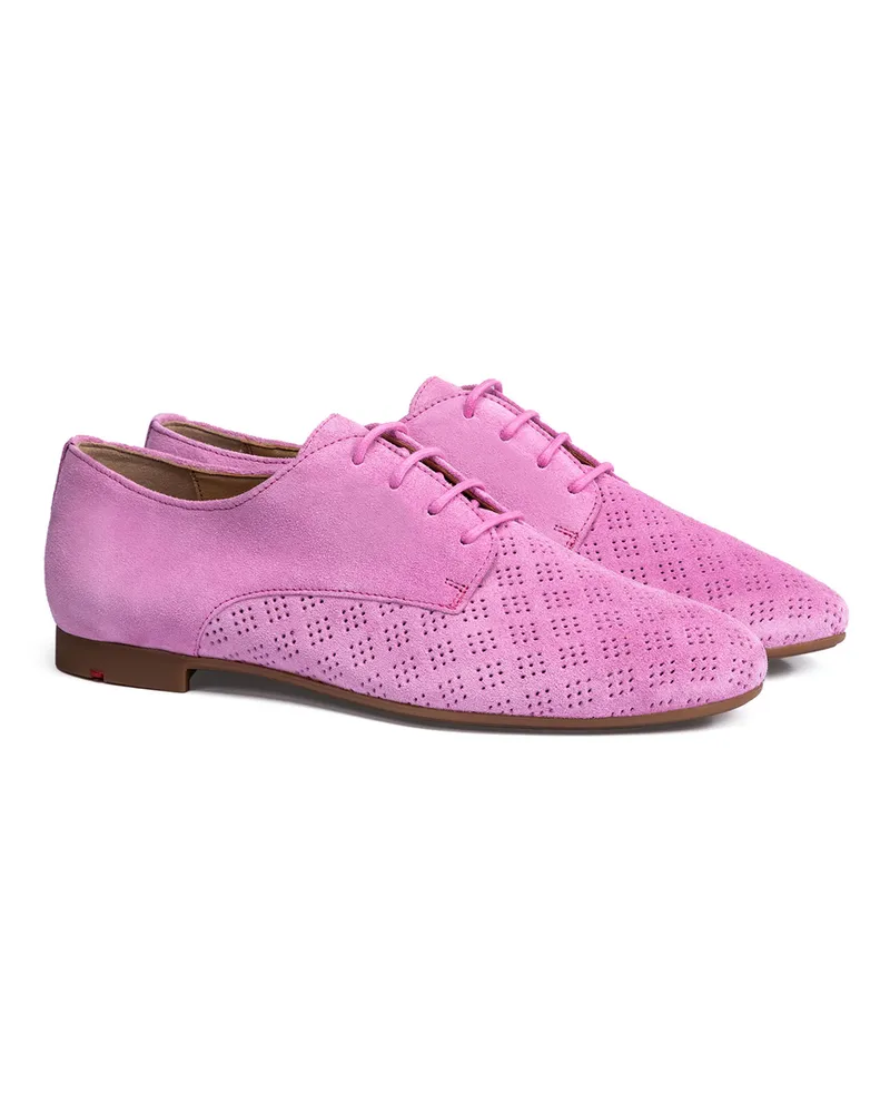 Lloyd Pink Gelochtes Leder | Rauleder | Damen Halbschuhe Pink Pink