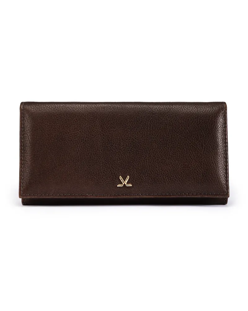 Lloyd Braun Genarbtes Leder | Damen Wallet Braun Braun