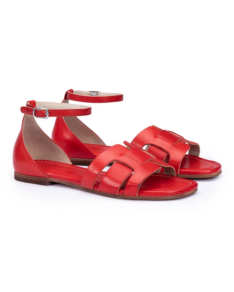 Lloyd Rot Glattleder | Damen Sandalen Rot Rot