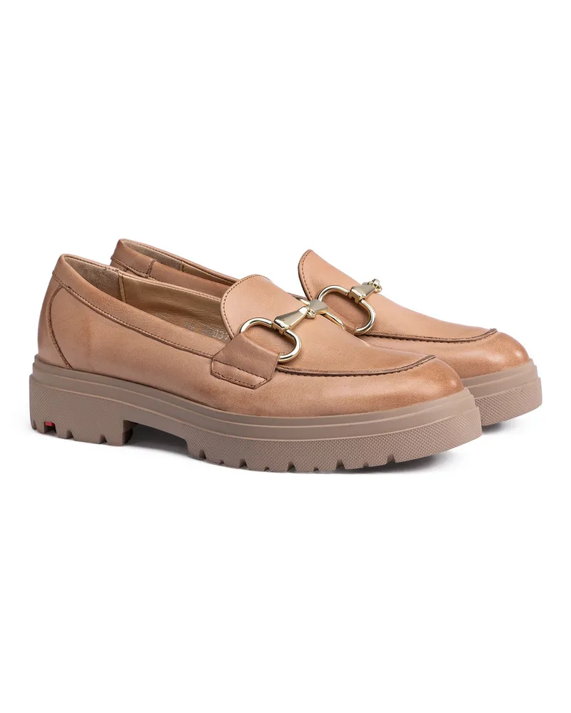 Lloyd Braun Glattleder | Damen Slipper Braun Braun