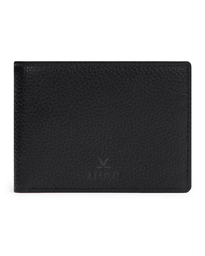 Lloyd Schwarz Genarbtes Leder | Wallet Schwarz