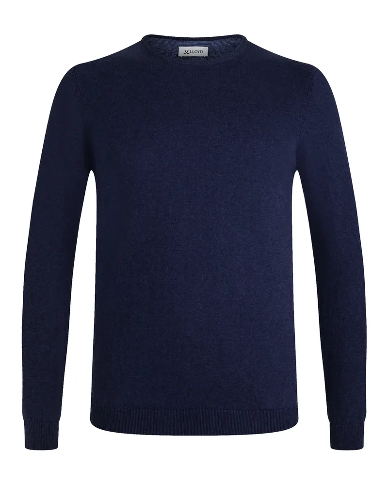 Lloyd Blau Strickpullover Rundhals Blau