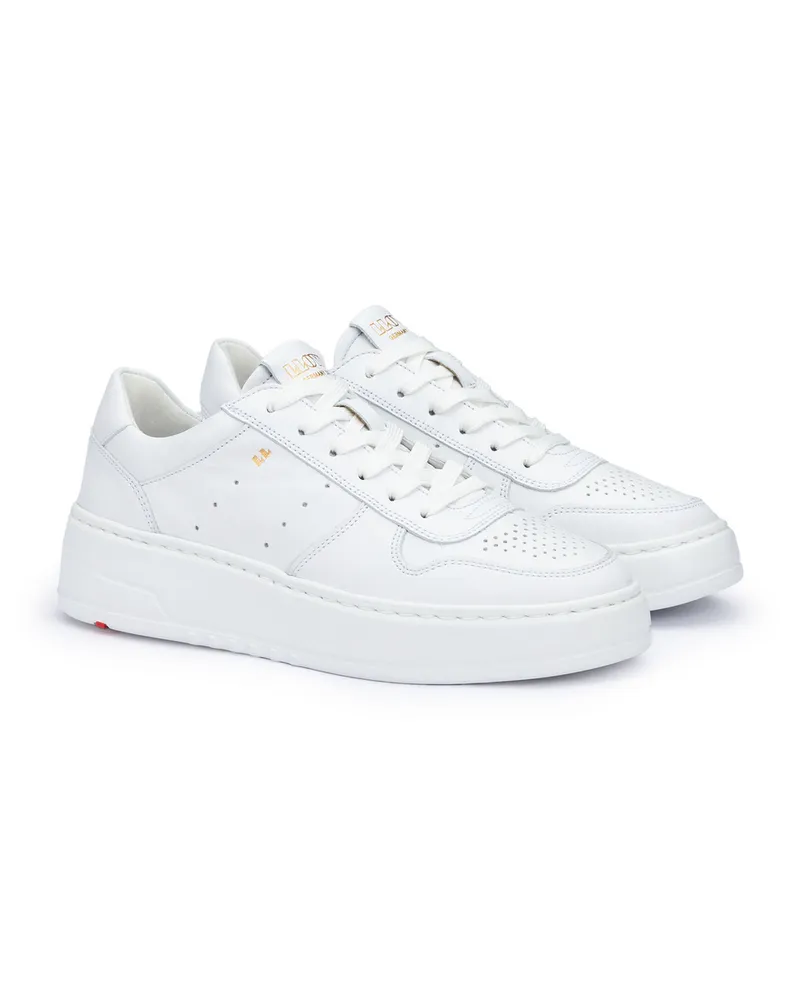 Lloyd Weiss Glattleder | Gelochtes Leder | Damen Sneaker Weiss Weiss