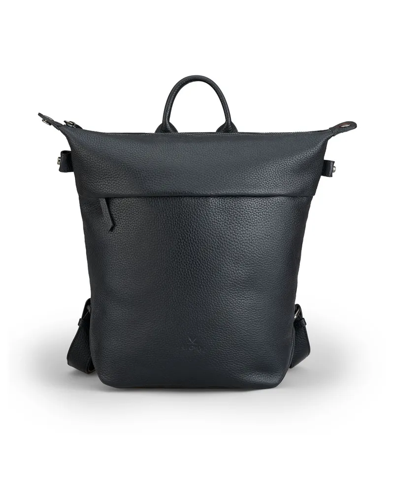 Lloyd Schwarz Glattleder | Damen Rucksack Schwarz Schwarz