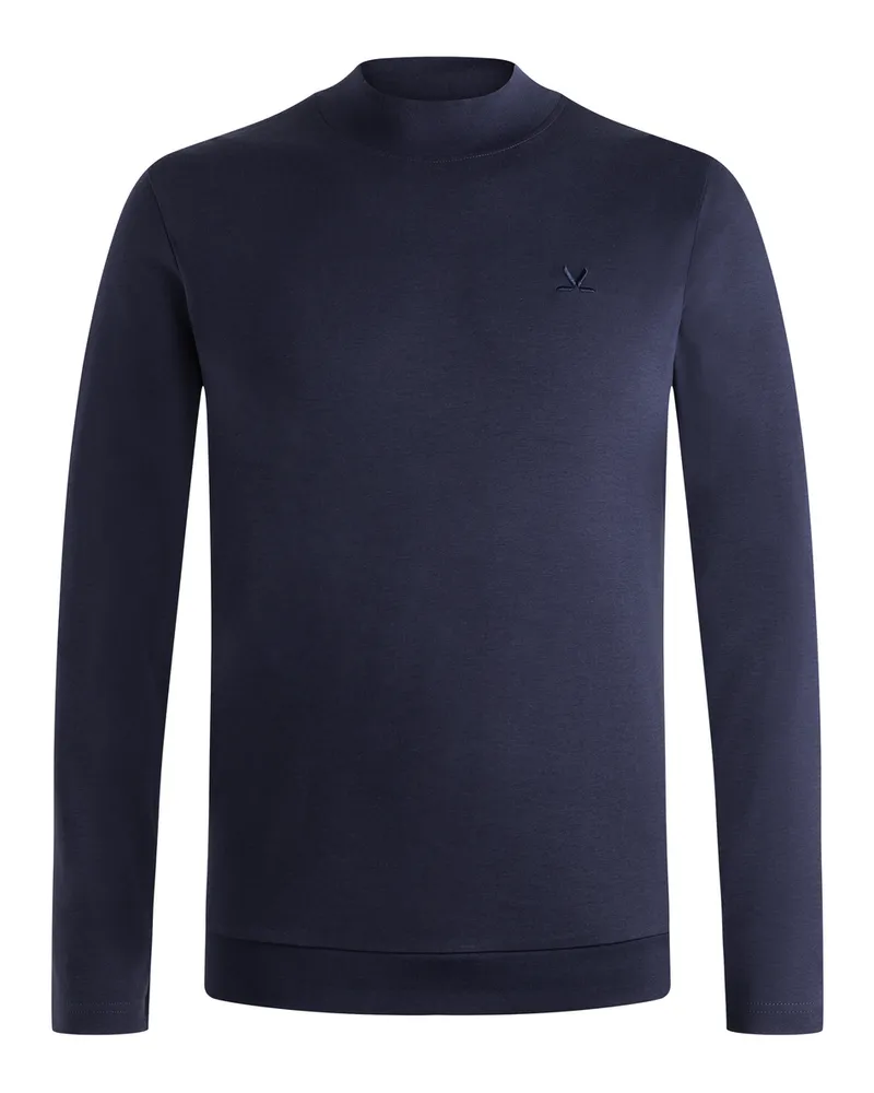 Lloyd Blau Jersey Long-sleeve Mockneck Blau