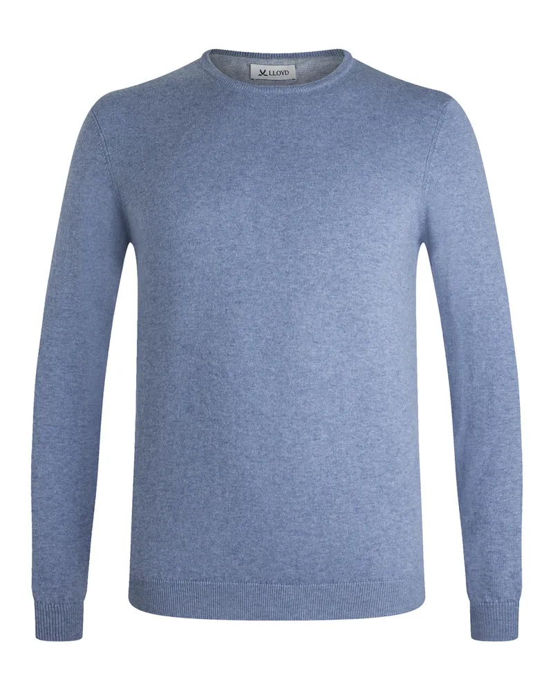 Lloyd Blau Strickpullover Rundhals Blau
