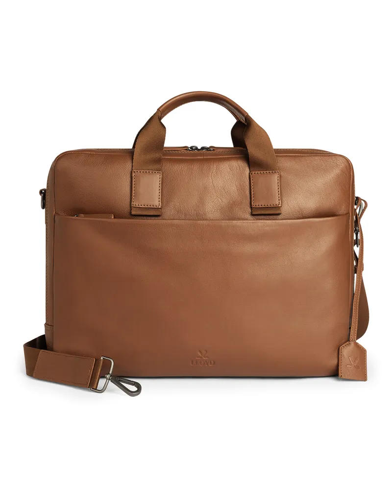 Lloyd Braun Glattleder | Briefbag Braun